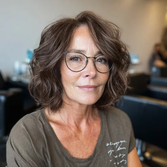 Textured Wavy Bob with Soft Layers