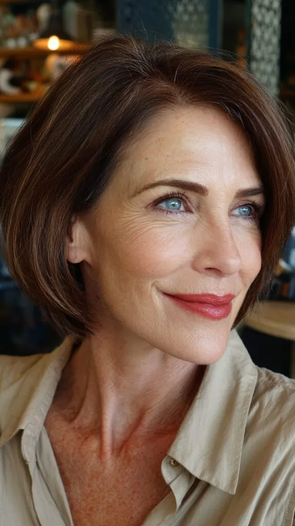 Timeless Tawny Stacked Bob with Soft Framing