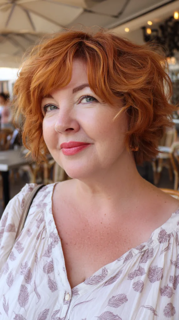 Vibrant Curly Bob with Lively Layers