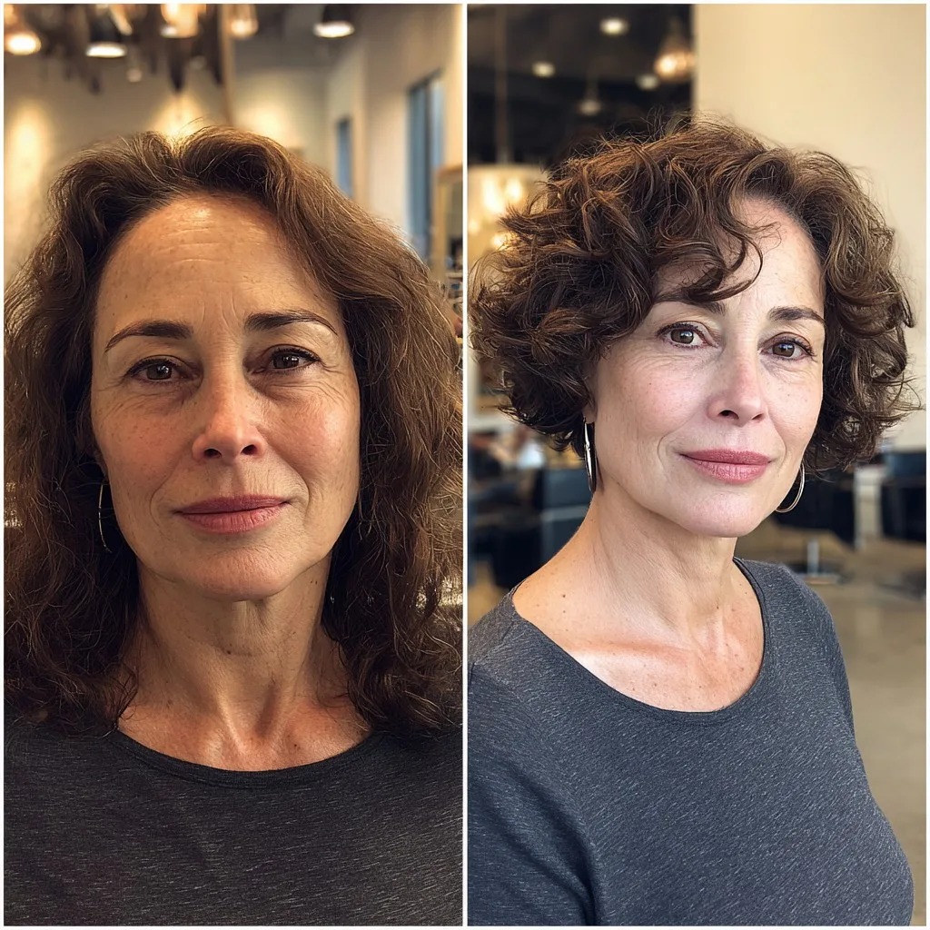 Voluminous Tousled Curly Bob