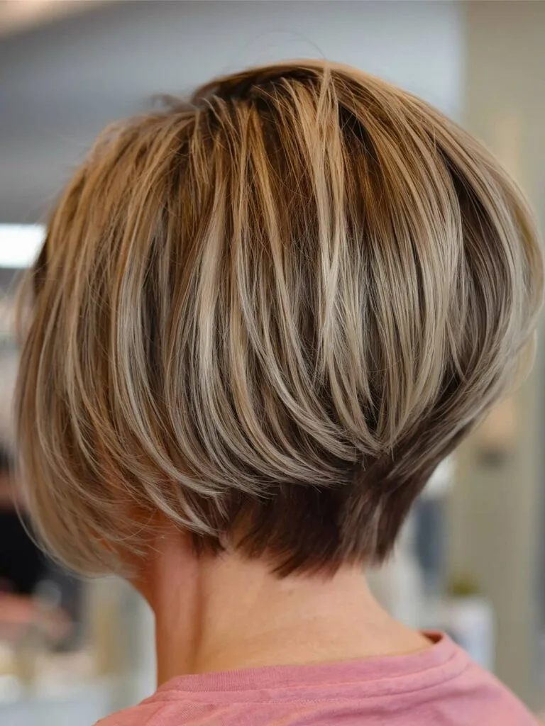 Wedge haircut for women over 50 fine hair