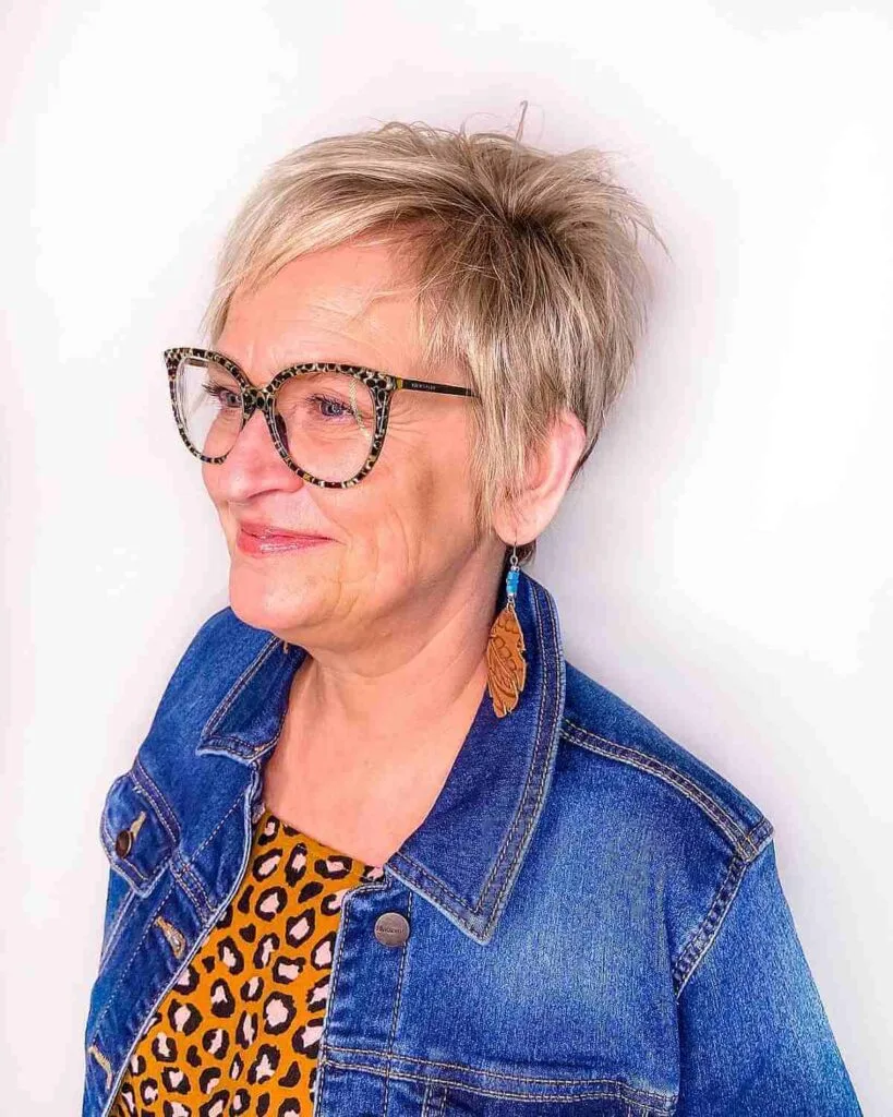 Blonde Piece-y Pixie Cut