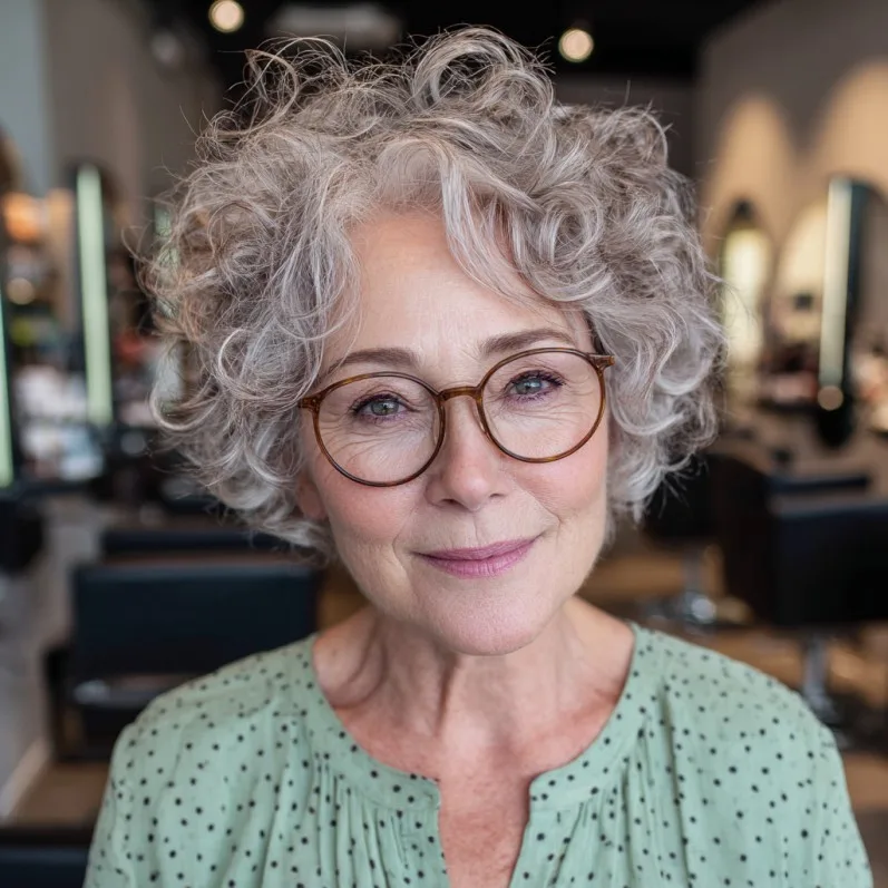 Charming Soft Curly Crop with Natural Movement