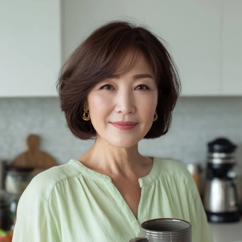 Charming Soft Textured Bob with Face-Framing Layers