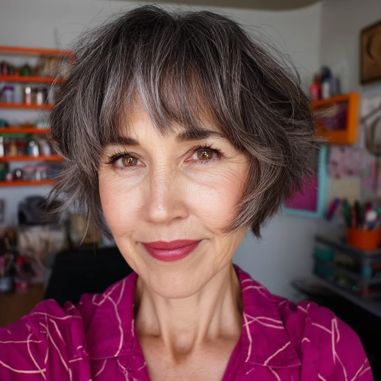 Charming Textured Bob with Soft Layers