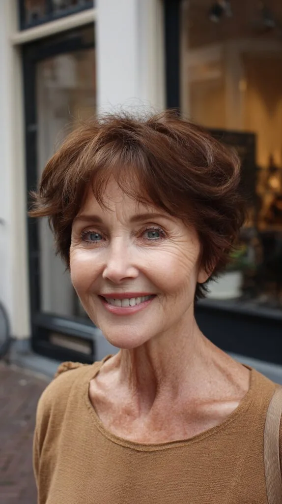 Chestnut Feathered Pixie with Lifted Crown