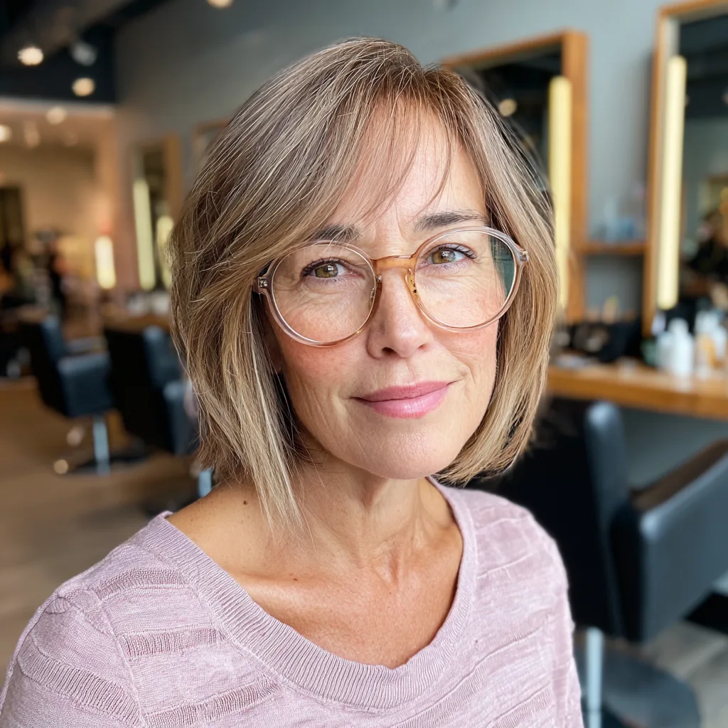 Chic Bronde Bob with Soft Layers