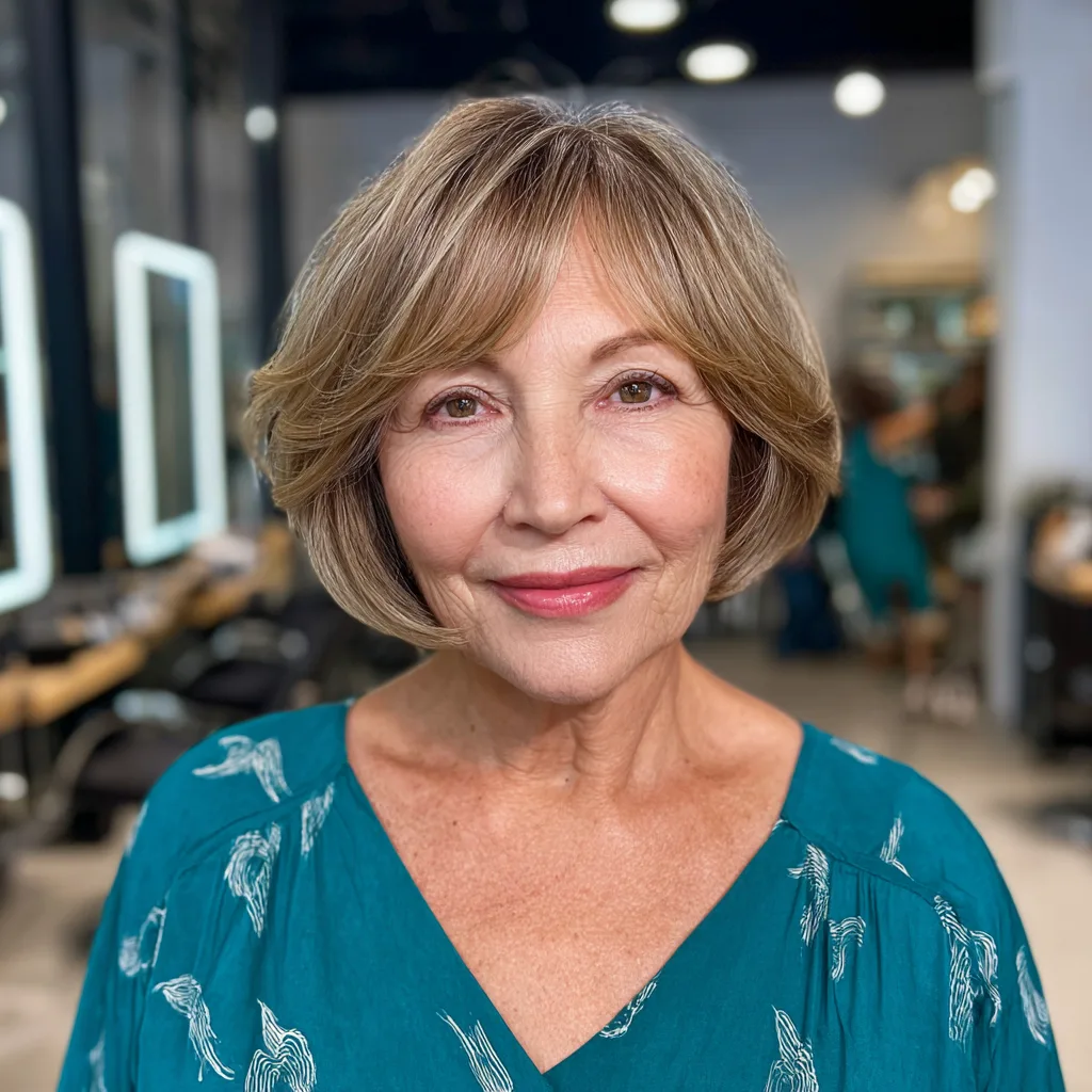 Chic Bronde Bob with Subtle Volume and Soft Layers