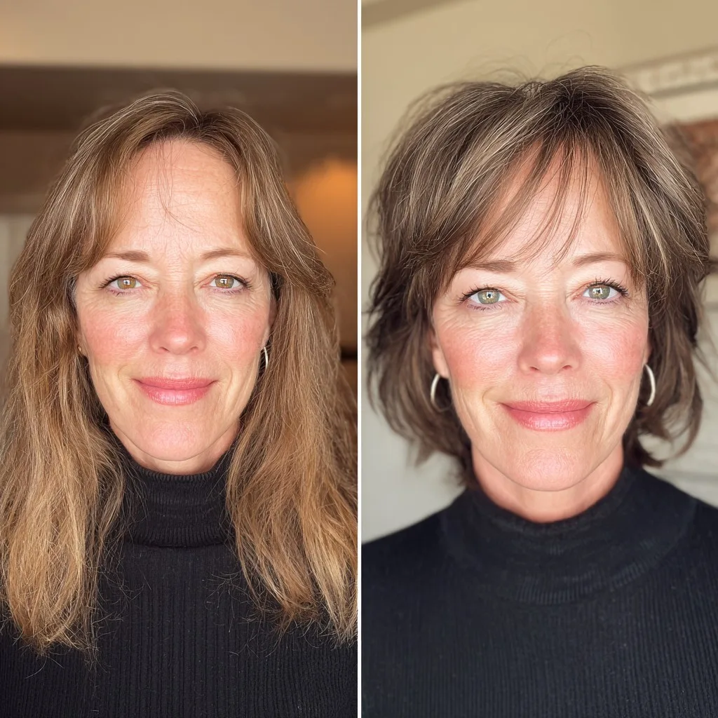 Chic Chocolate-Brown Textured Transformation