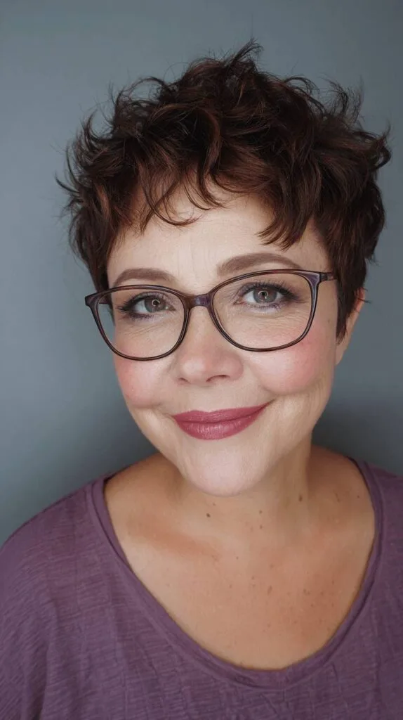 Chic Curly Short Cut with Soft Texture