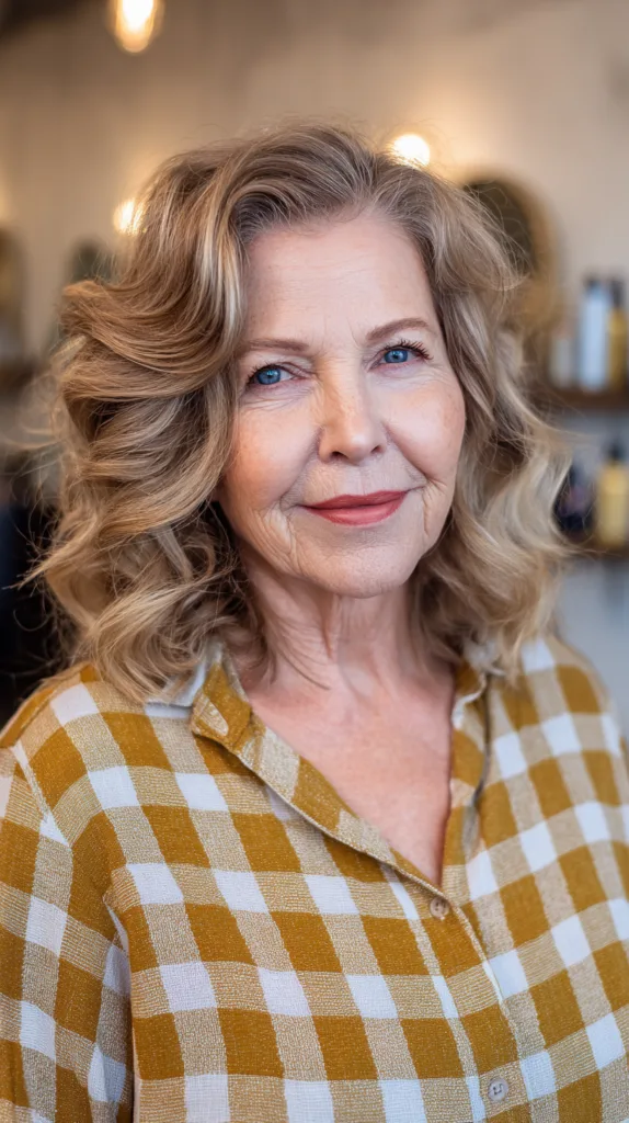 Chic Feathered Medium-Length Cut with Soft Waves
