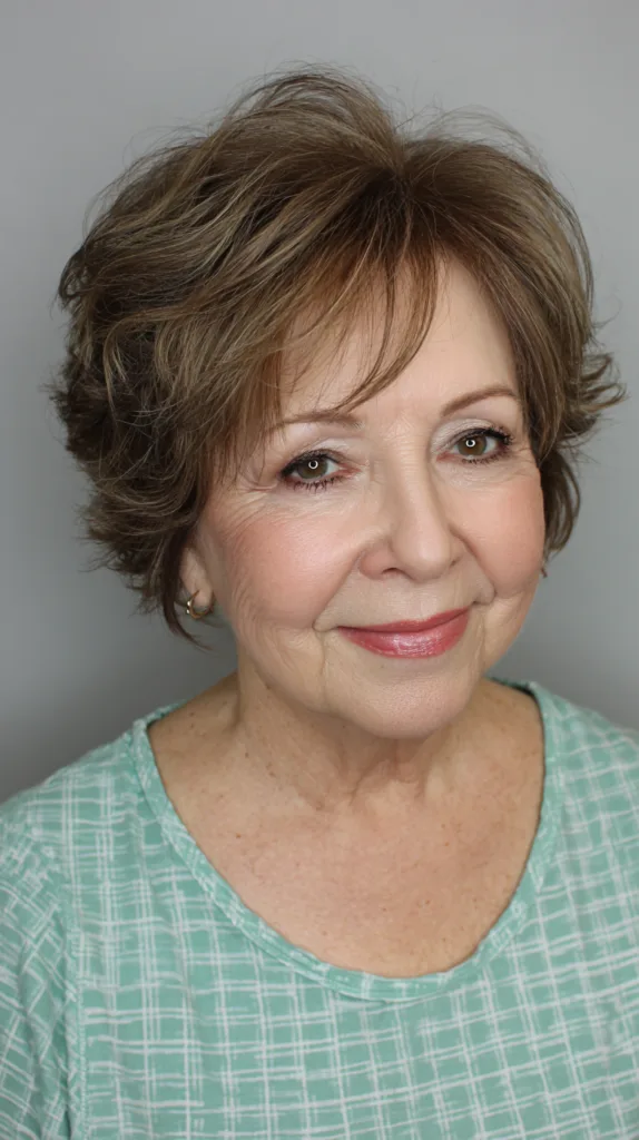 Chic Feathered Short Cut with Lively Texture