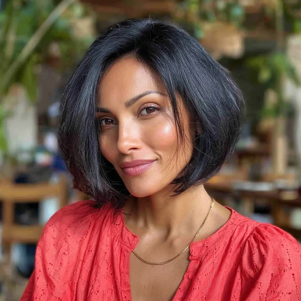 Chic Layered Bob for Thick Hair