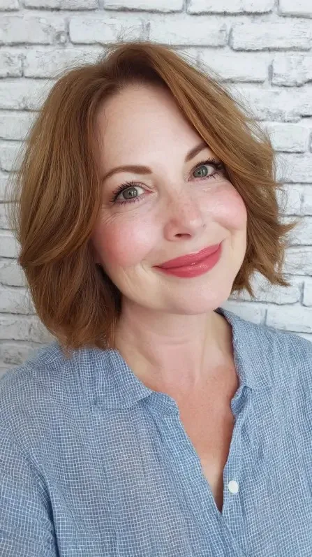 Chic Layered Bob with Soft Waves