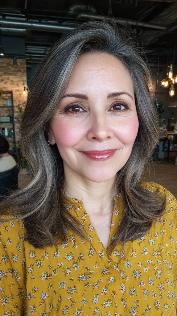 Chic Layered Cut with Subtle Highlights