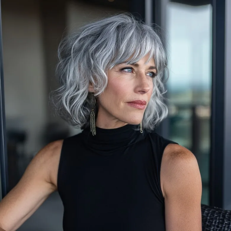 Chic Layered Wavy Cut for Women Over 50