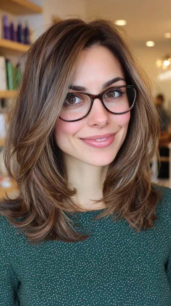 Chic Long Layered Cut with Subtle Highlights