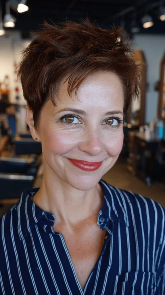 Chic Short Spiky Cut with Textured Layers