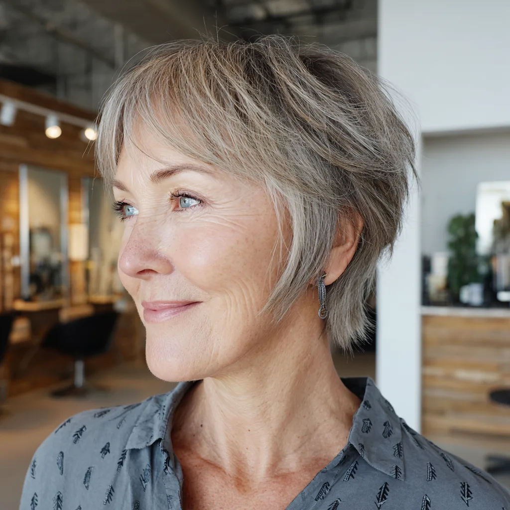 Chic Short Textured Cut with Soft Layers