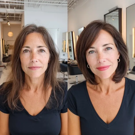 Chic Shoulder-Length Blunt Cut with Soft Layers