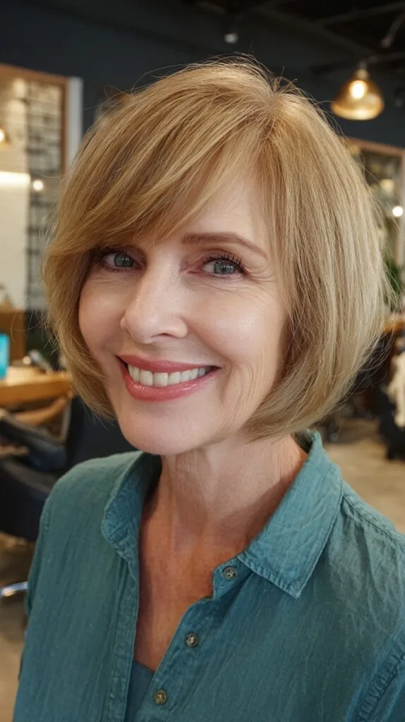 Chic Soft-Layered Bob with Texturized Edges