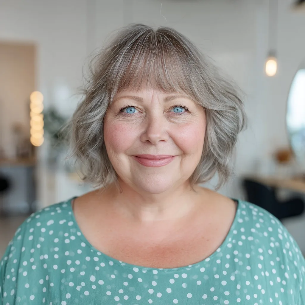 Chic Soft Shag with Wispy Bangs
