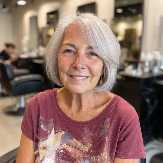 Chic Softly Layered Bob with Subtle Highlights