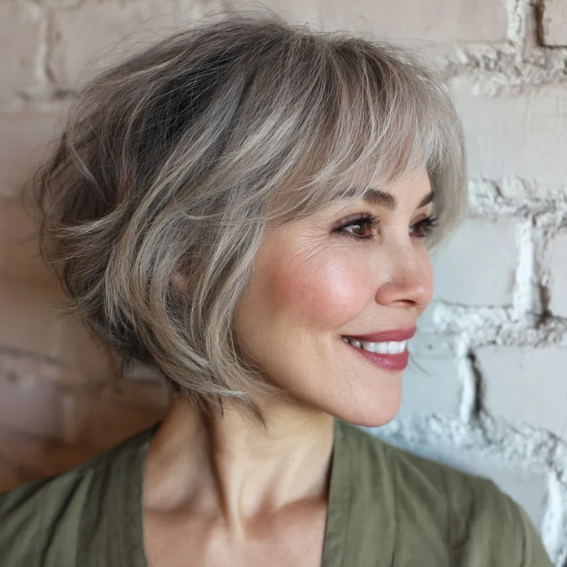 Chic Softly Textured Bob with Light Layers