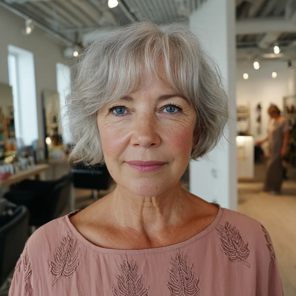 Chic Softly Textured Bob with Subtle Waves