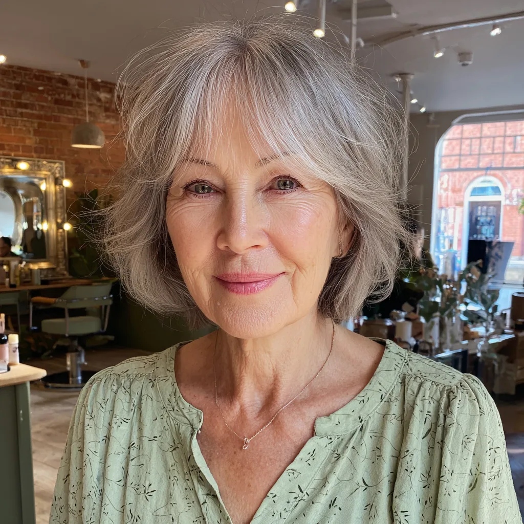 Chic Softly Textured Bob with Wispy Layers