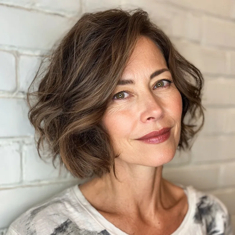 Chic Textured Airy Bob with Soft Waves