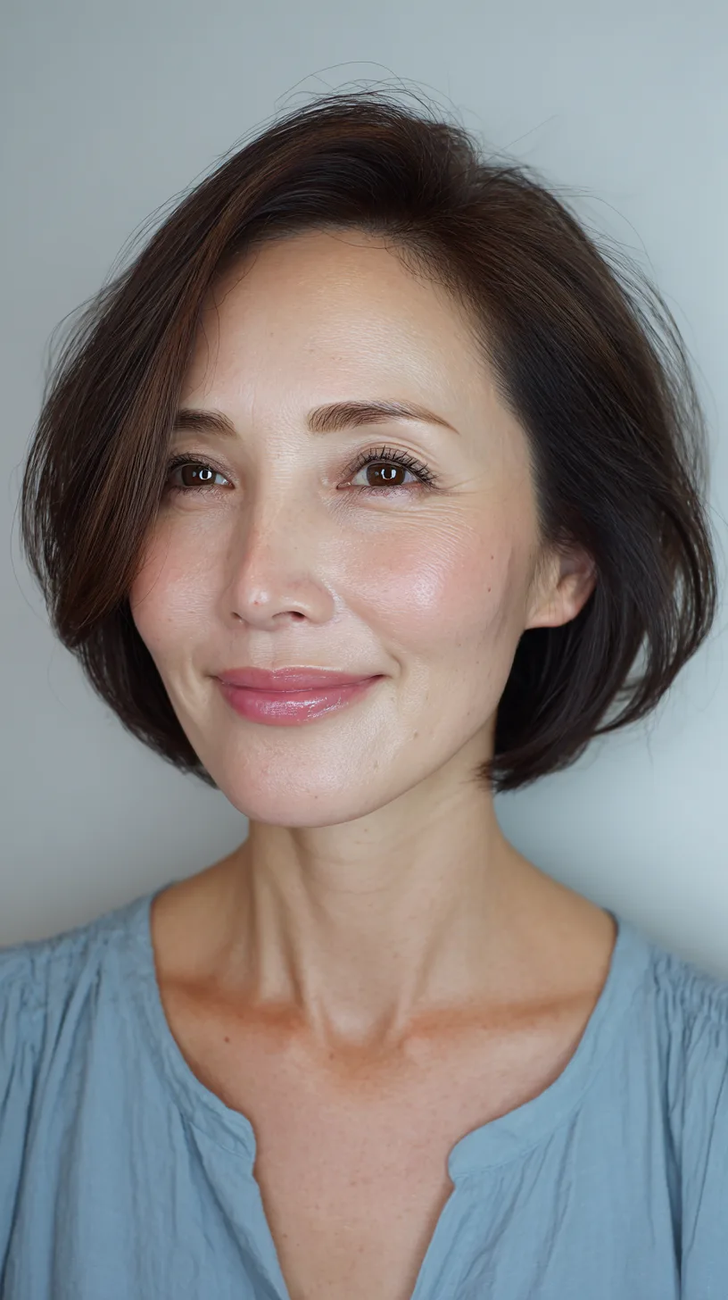 Chic Textured Bob with Soft Layers