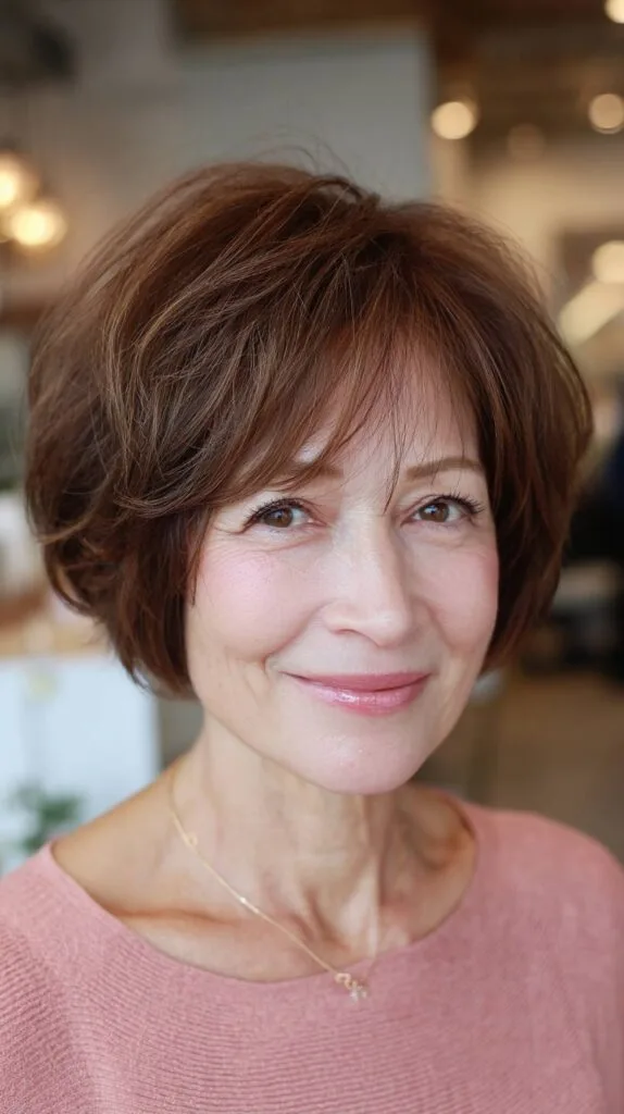 Chic Textured Bob with Soft Layers