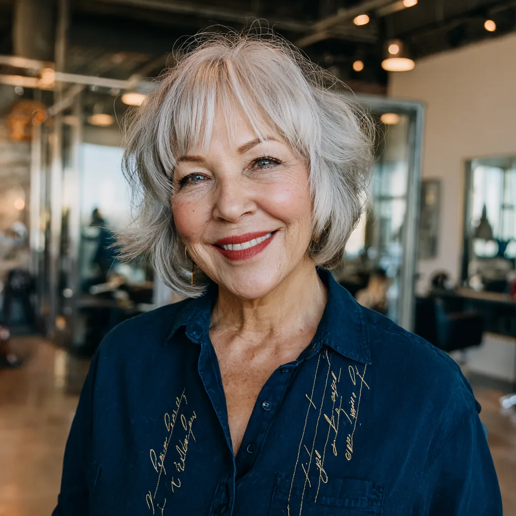 Chic Textured Bob with Soft Layers