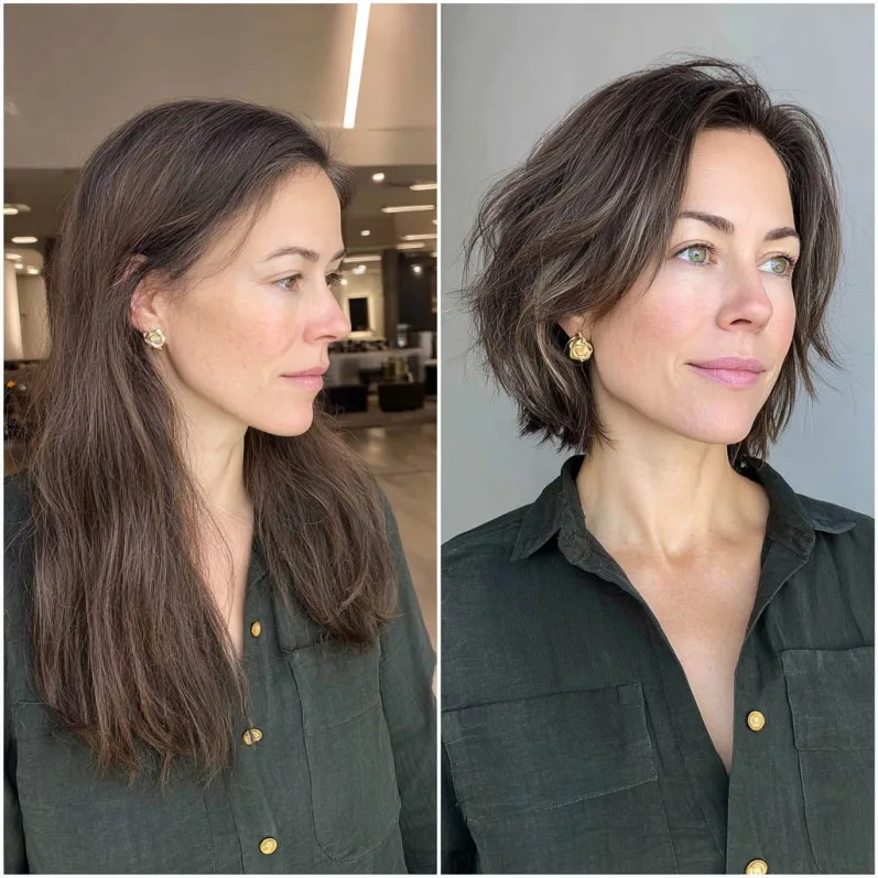 Chic Textured Bob with Soft Movement