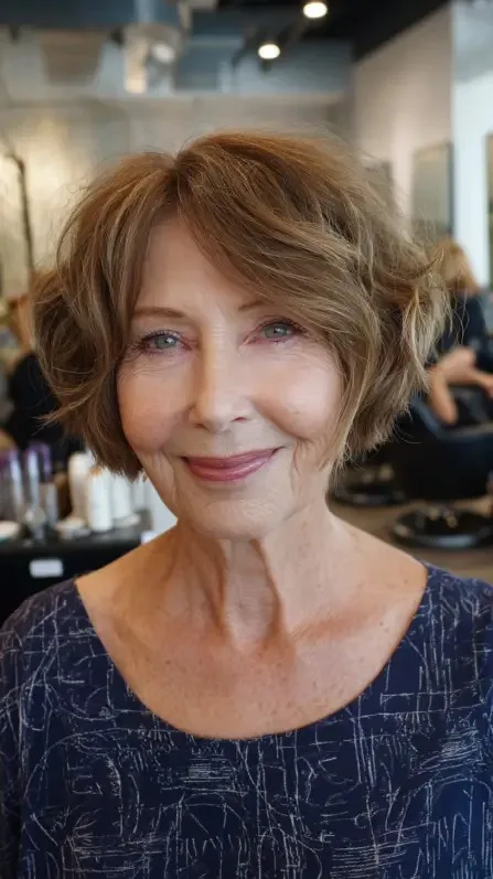 Chic Textured Bob with Soft Waves