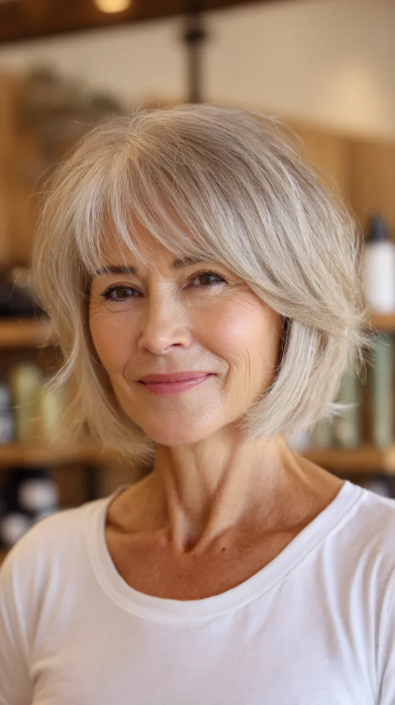 Chic Textured Bob with Subtle Face-Framing Layers