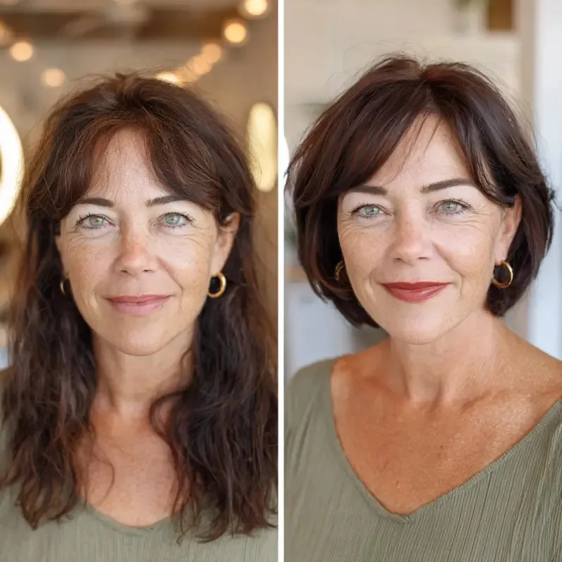 Chic Textured Bob with Subtle Face-Framing Layers