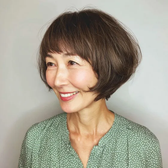 Chic Textured Bob with Subtle Volume
