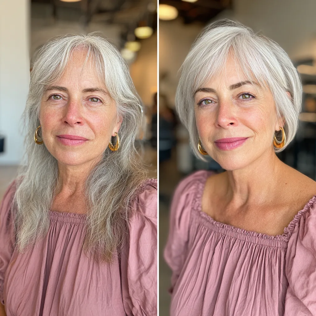 Chic Textured Jaw-Length Bob with Soft Bangs