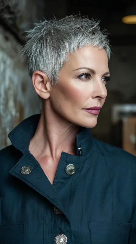 Chic Textured Pixie Cut for a Modern Look