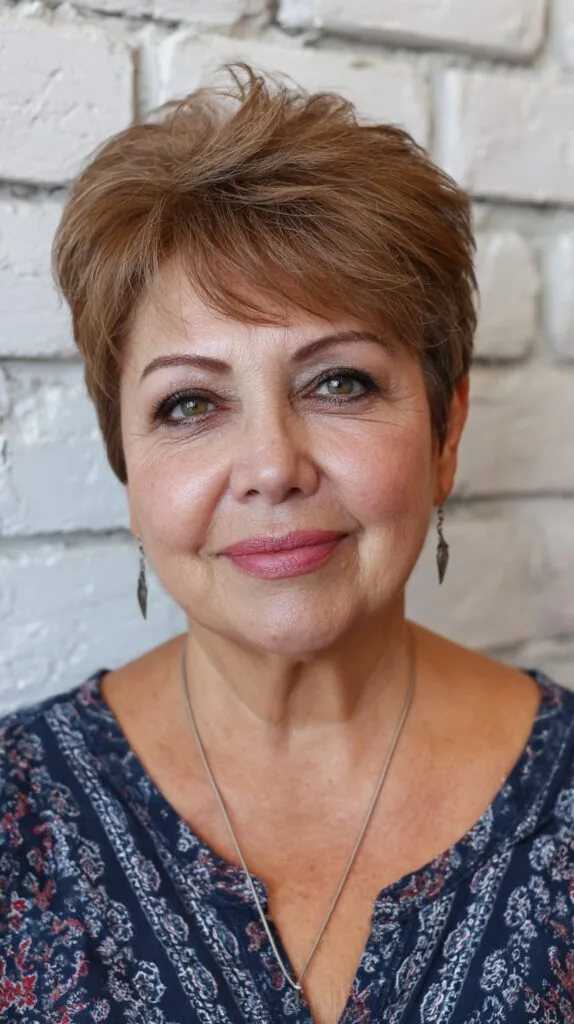 Chic Textured Pixie Cut with Soft Layers