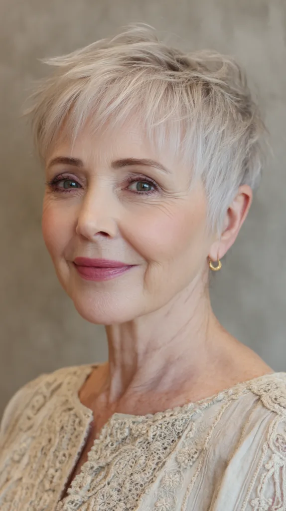 Chic Textured Pixie Cut with Soft Layers