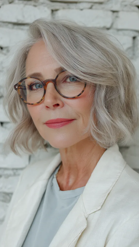 Chic Textured Ripple Bob with Subtle Highlights