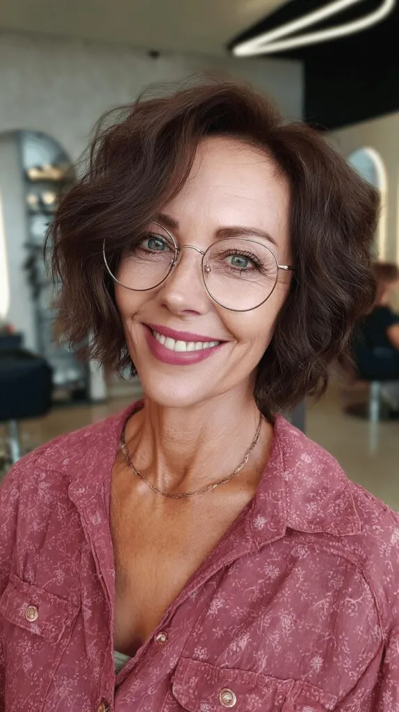 Chic Textured Ripple Bob with Subtle Layers