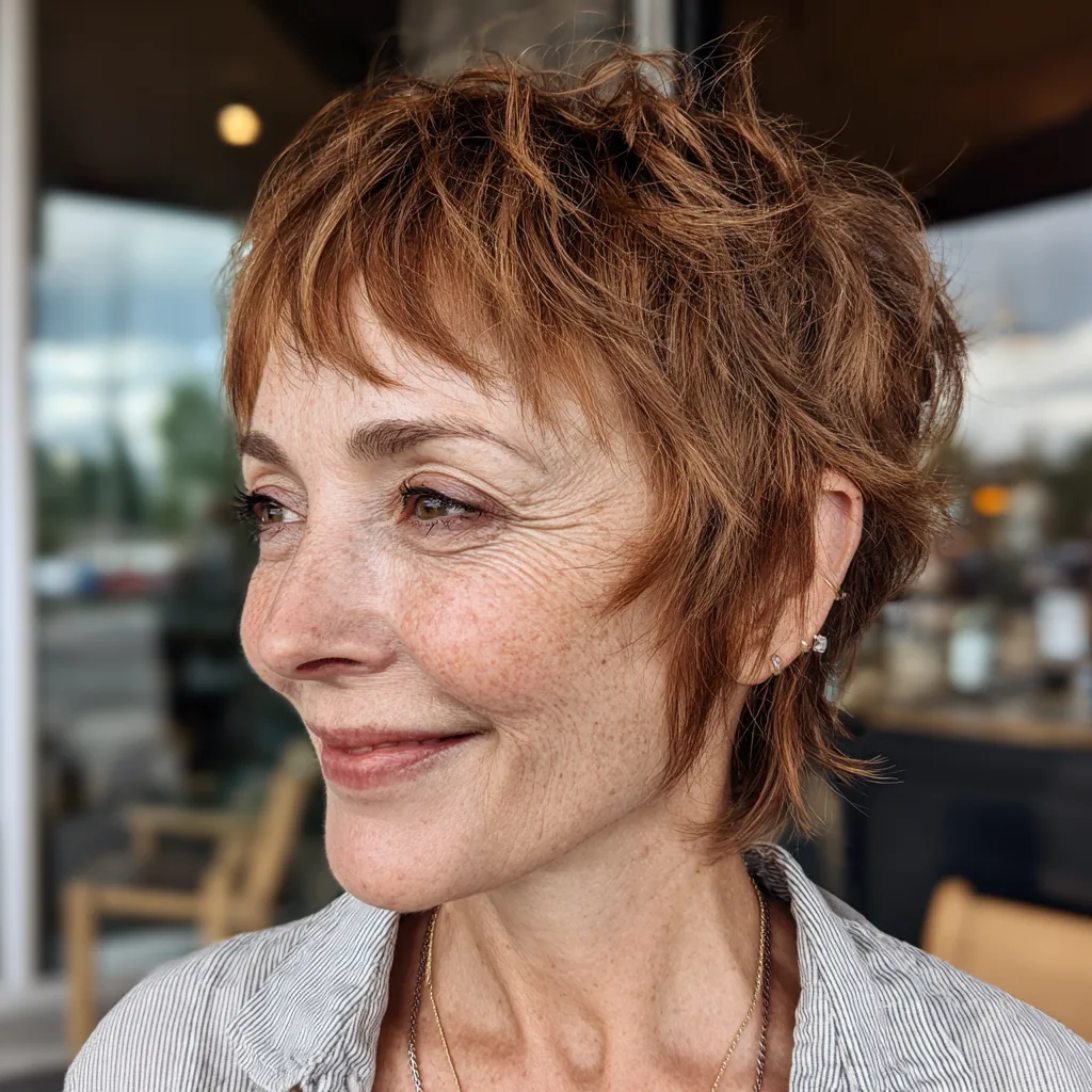 Chic Textured Shaggy Cut with Subtle Layers