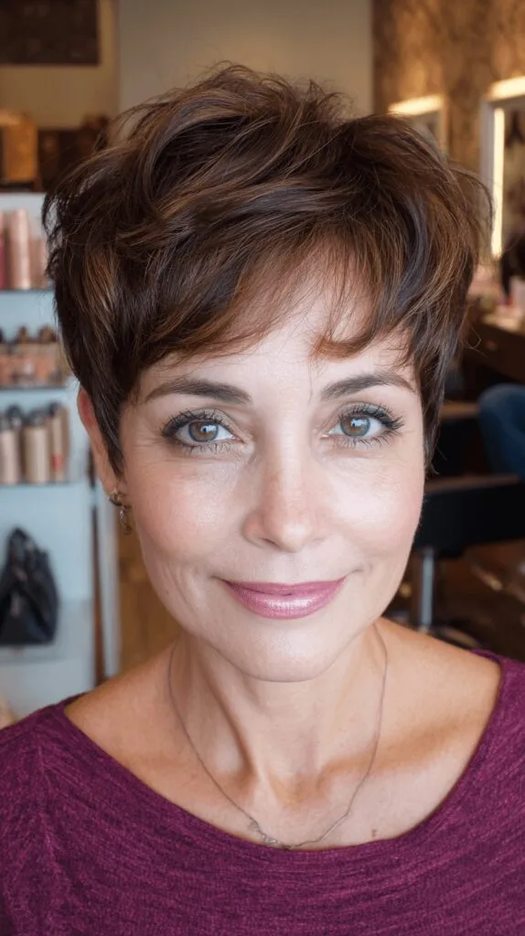 Chic Textured Short Cut with Fluffy Layers