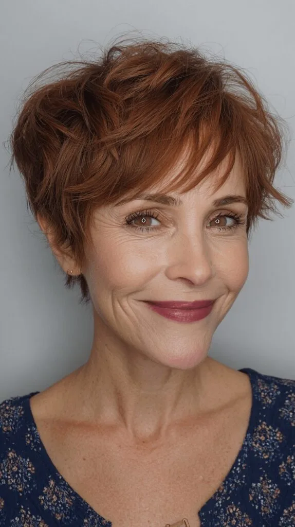 Chic Textured Short Cut with Playful Layers