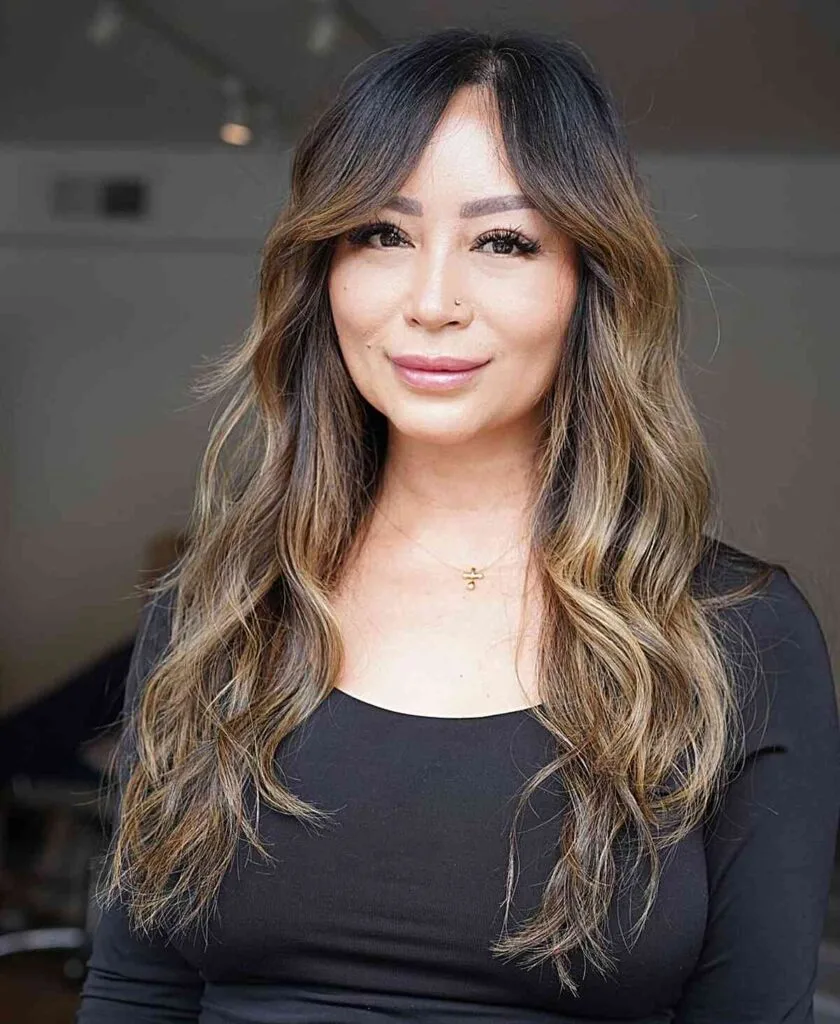 Classic Long Layers and Ombre for Ladies Aged Forty