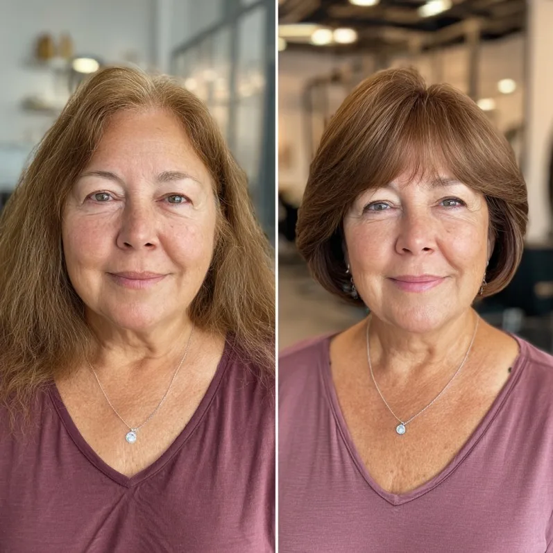 Classic Rounded Bob with Subtle Layers